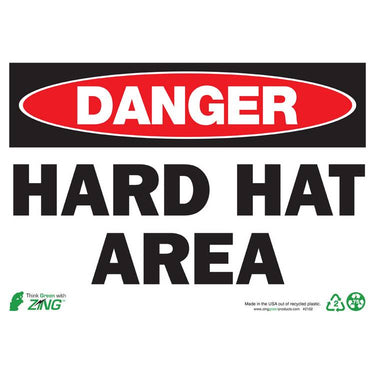 ZING Eco Safety Sign, Danger, 10X14- Model 2102S